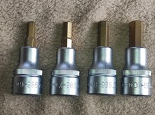 4 x Hazet 986 Steckschlüsseleinsatz Innensechskant 6,7,8,10mm Inbus Nuß Nüsse