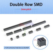Stiftleiste Pin Header 2mm Pitch Zweireihige SMD Gerade PCB Stecker 2*2P~2*40P