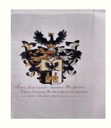 1771 original heraldik wappen - 1771,