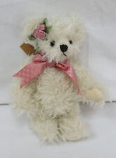 Barbara Bukowski Teddybär 23 cm mit rosa Schleife