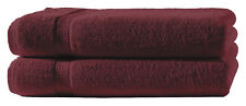 2 Badetücher bordeaux 100x150