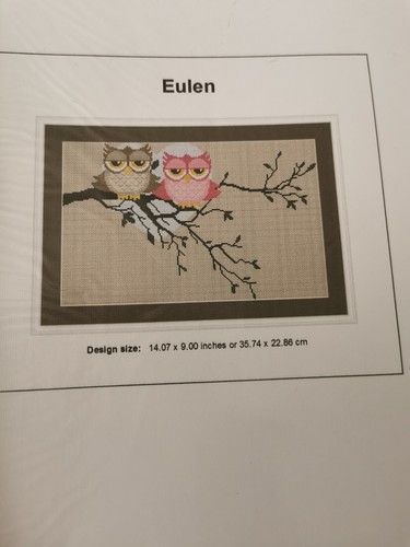 Stickvorlage eulenpaar - stickvorlage, "eulenpaar"