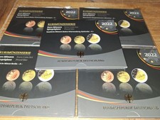 KMS BRD 2022 PP Kursmünzensätze Deutschland - 4*OVP