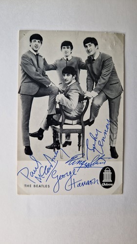 The beatles autogrammkarte - the,