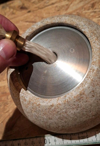 Gartentisch lampe aus stein - lampe,