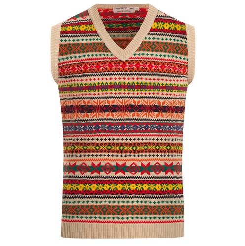 Herren fairisle weste - fairisle,
