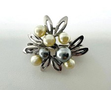 925er silber clip brosche - silber, clip-brosche