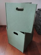 2 stabile Filzkörbe - Passen ins Kallax - 33 x 33 cm