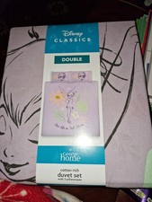 Disney Classics Tinkerbell Double Duvet Set Wendebettwäsche Neu mit Etikett