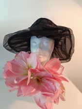 Extravaganter organza hut - organza,