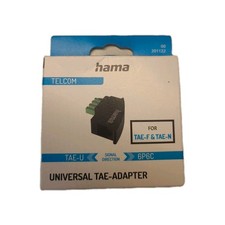 HAMA Adapter TAE-F, TAE-N, TAE-U Stecker auf RJ11 6P6C Buchse Telefon FAX DSL