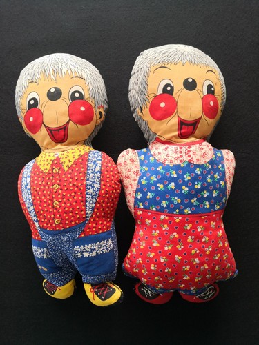 Vintage stoffpuppen oma opa - vintage,