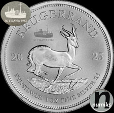 KRUGERRAND KRÜGERRAND SS TILAWA 1942 Privy  - Südafrika 2025 - 1 Oz Silber 999