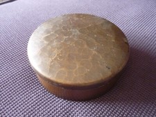 6 +1 Untersetzer in Dose Kupfer Messing Hammerschlag Vintage Original : MESSER