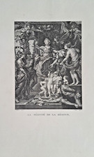 Peter Paul Rubens Das Glück der Regentschaft Radierung Duthee 1873