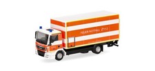 herpa 098076 MAN TGM Koffer-LKW mit Ladebordwand Feuerwehr Düsseldorf 1:87 NE...