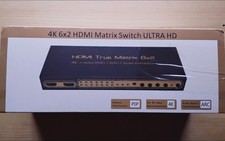 4K 6x2 HDMI Matrix Switch ULTRA HD, mit Fernbedienung