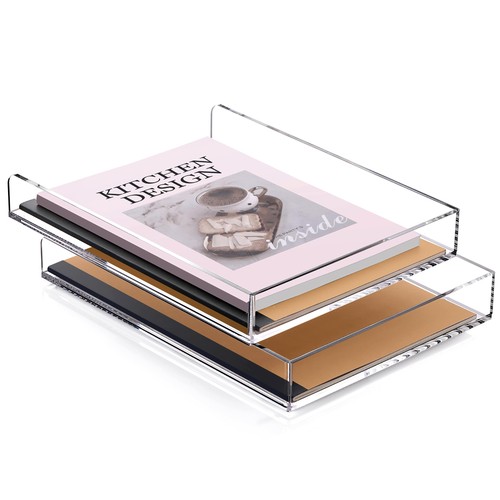 Acryl briefablage stapelbar - acryl,