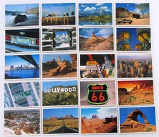 20 x Postkarte Postcard USA AMERIKA Ansichtskarten Sammlung ungelaufen & farbig