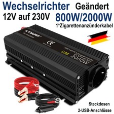 800W 2000W Wechselrichter 12V