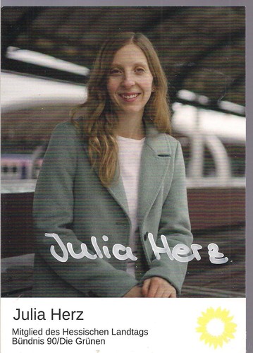 Autogramm julia herz mdl - herz,