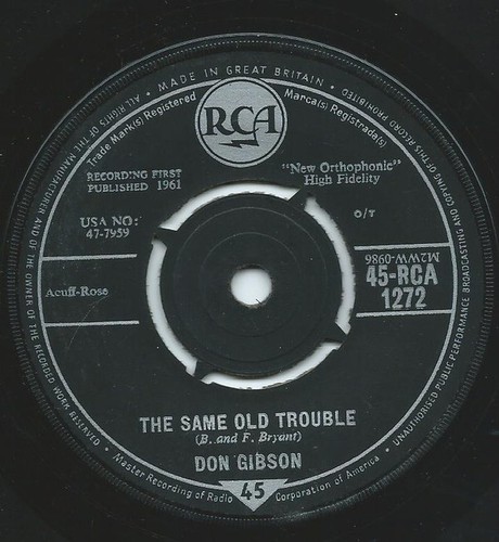 Don gibson same old trouble - gibson,
