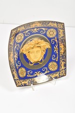 Rosenthal Versace Medusa Blue - Dekoschale - Blau Gold - 18cm - guter Zustand