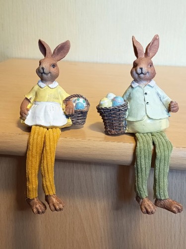 2er set sitzende hasen - set,