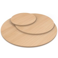 Tischplatte rund Buche Holz Platte Dekor Spanplatte Esstisch