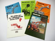 5x Original Prospekt Quicke