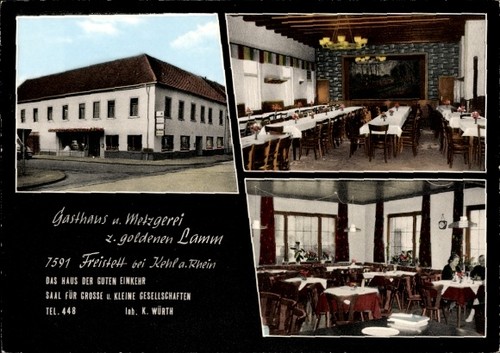 Freistett rheinau baden - ak, in