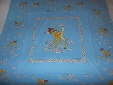 BAMBI Kinder Bettwäsche 70er 80er vintage Stoff fabric 70s 80s Disney Reh Kitz