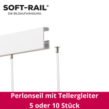 5 St. oder 10 St.  Perlonseil 1,5 & 2,0 mm, mit Tellergleiter, versch. Längen