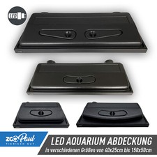  LED Aquarium Abdeckung Schwarz Neuware 80 100 120 150 Deckel Haube Beleuchtung