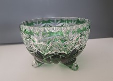 Nachtmann Bleikristall-Konfekt-Schale * Dekor Rom * dunkelgrün * Bonboniere-Glas