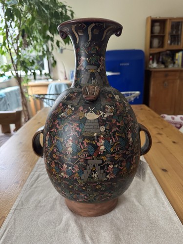 Große tonvase aus - tonvase, peru