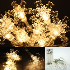 LED Lichterkette Schneeflocke