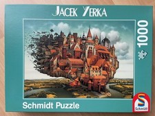 Schmidt Puzzle - 1000 Teile  - Jacek Yerka - Fliegende Stadt - RAR