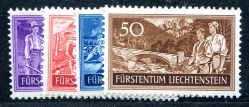 Liechtenstein 1937 152 155 - liechtenstein, **