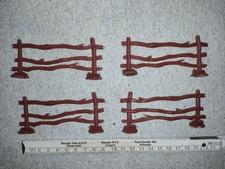 (220) 4 St. Gatter, Pferdekoppel, braun, 9 cm lang, 4,5 cm hoch