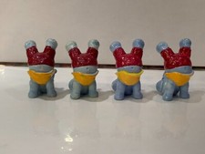 1990 Purzel Peter 4 x gelb aus Happy Hippos im Fitness-Fieber.