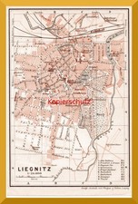 Liegnitz histor stadtplan - +histor.,
