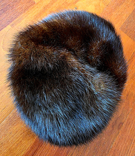 Damen pelzmütze nerz schwarz - pelzmütze,