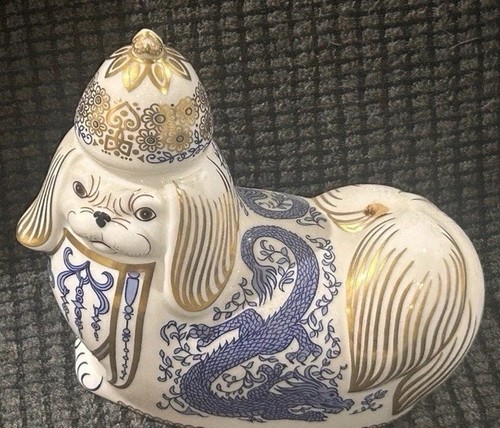 Royal crown derby pekinese - royal,