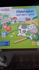 HABA Fädelspiel Kuh Auf dem Land Motorikspiel Holz Bauernhof Kinder ab 1,5 J