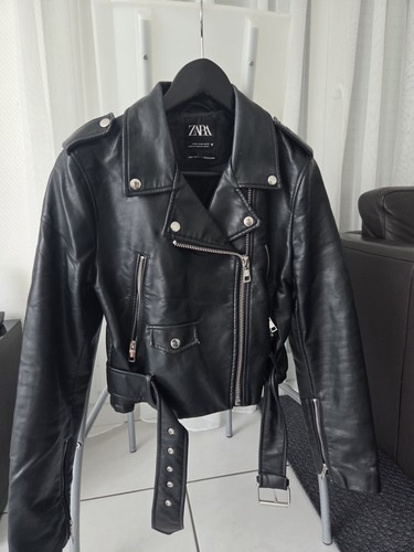 Zara biker jacke lederimitat - zara,