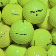 60 Top-Flite XL Distance Gelb Golfbälle AAAA Lakeballs Top-Qualität Golf Bälle
