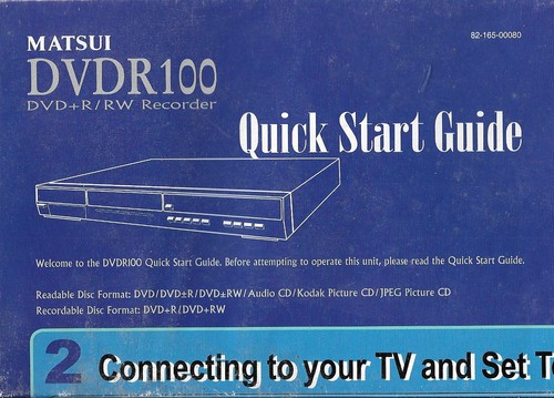 Matsui dvdr 100 - dvdr, r