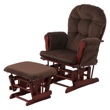 B-Ware Relaxsessel MCW-C76, Hocker Cord 320g/m² Öko-Tex, braun Gestell dunkel