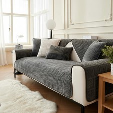 Milchsamt sofabezug form - sofabezug, l